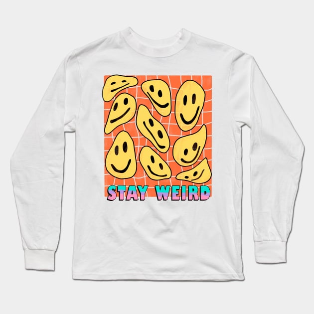 Stay Weird Long Sleeve T-Shirt by NoorAlbayati93